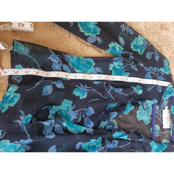 RARE Emanuel Ungaro Paris Gruppo GFT 100% Silk Chiffon Wrap Evening Jacket Sz 40 - Picture 13 of 14